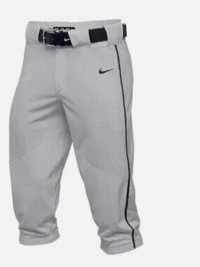 Nike Big Kids Boys' Baseball Pants (Grey/Blue) Size Large